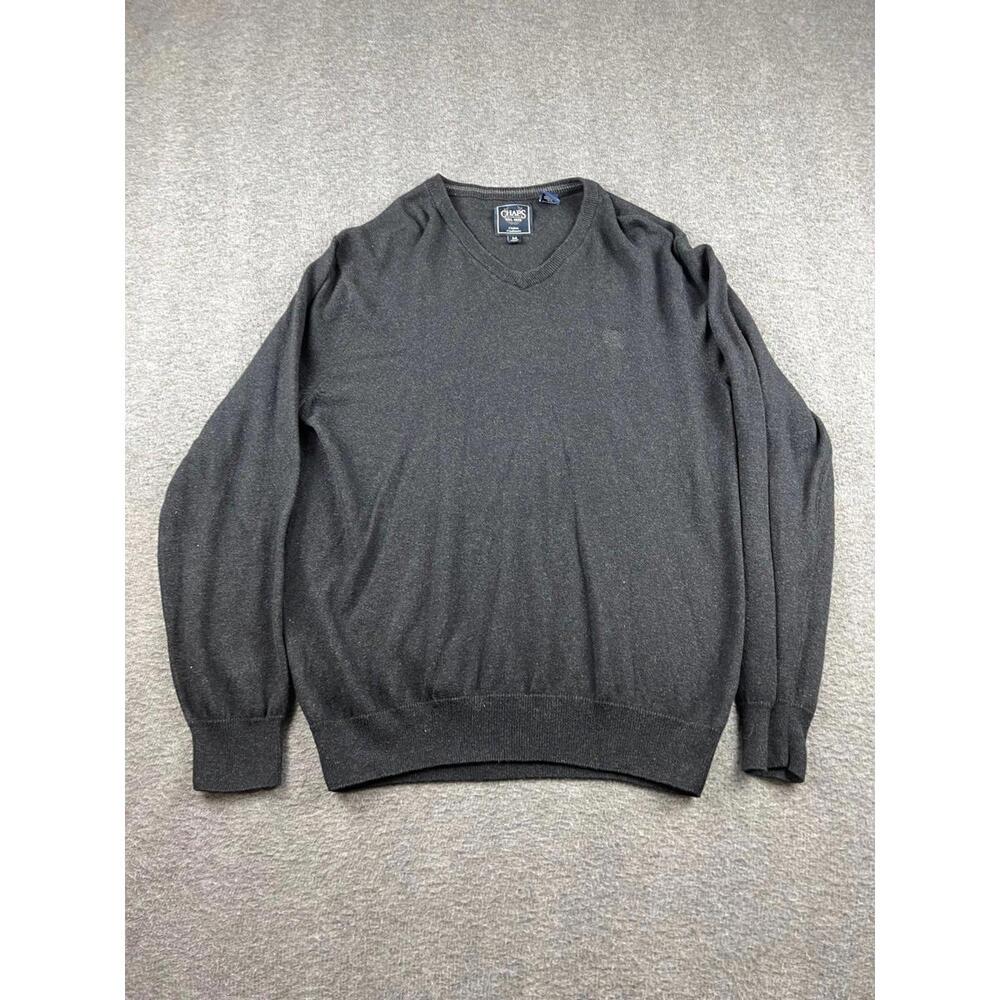 Chaps Men's Cotton Cashmere V-Neck Sweater Size Medium